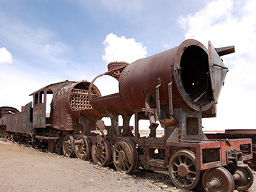 Uyuni, cementerio de trenes